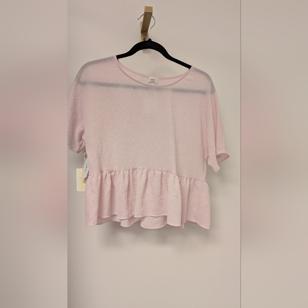Wilfred Soft Pink Peplum Blouse